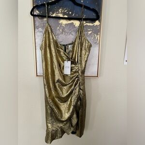 NWT Holiday Gold mini dress size medium